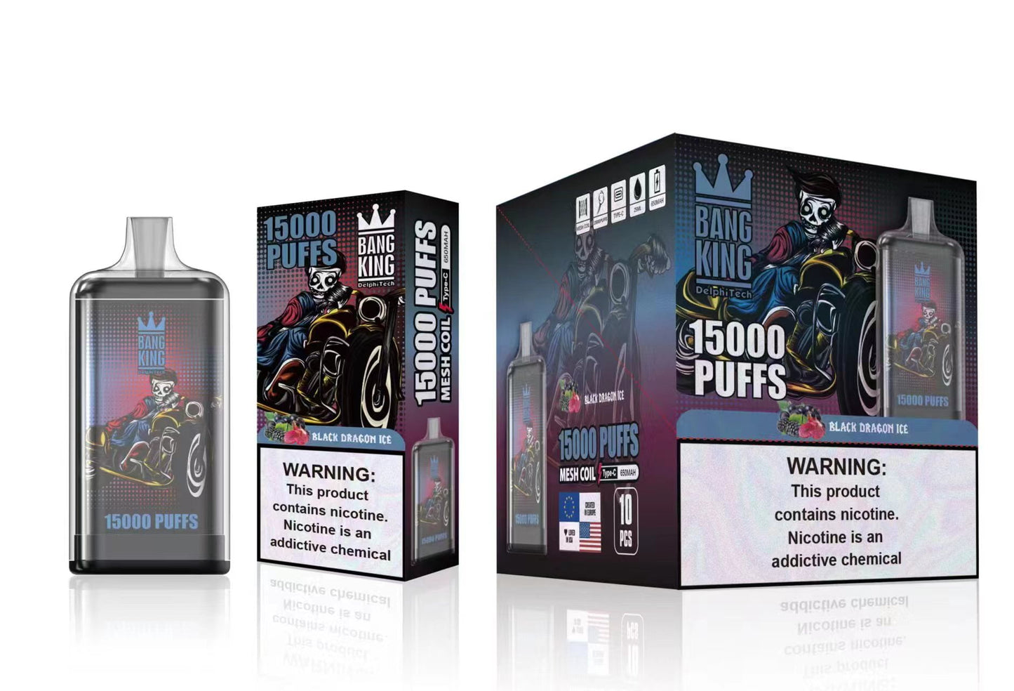 Bang King 15000 caladas Vape desechable (Box 10 pcs)