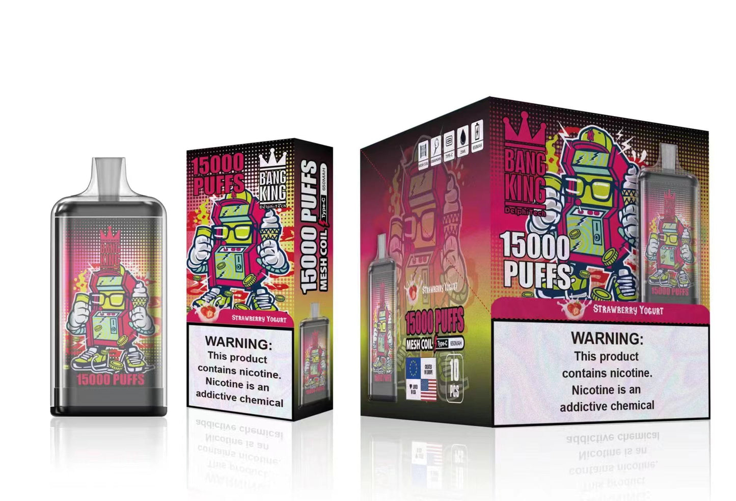 Bang King 15000 caladas Vape desechable (Box 10 pcs)